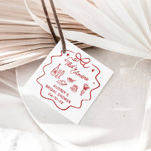 That's Amore, Red Doodle Personalized Shower