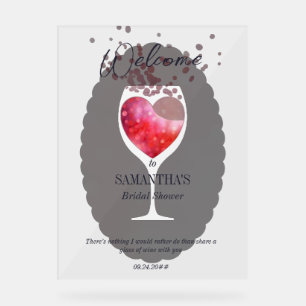 Thats Amore Winery Wein vor den Gelübden -Bridal-S Acrylschild