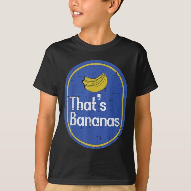 Thats Bananas Sticker Fruit Costume Halloween Men  T-Shirt (Vorderseite)