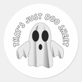 That's just BOO sheet Mug Runder Aufkleber