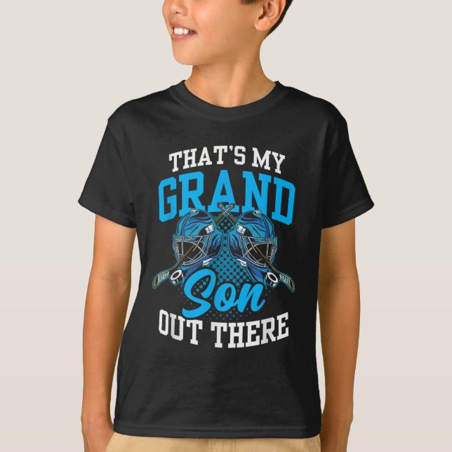 That's My Grandson Out There Ice Hockey Athlete Sp T-Shirt (Vorderseite)