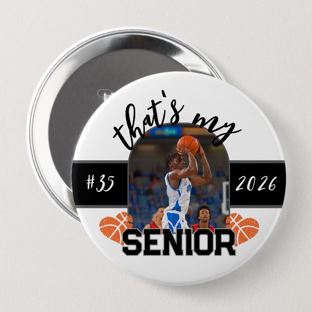 That's my Senior Basketball player for parent Button (Vorne & Hinten)