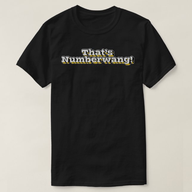 Thats Numberwang T-Shirt (Design vorne)