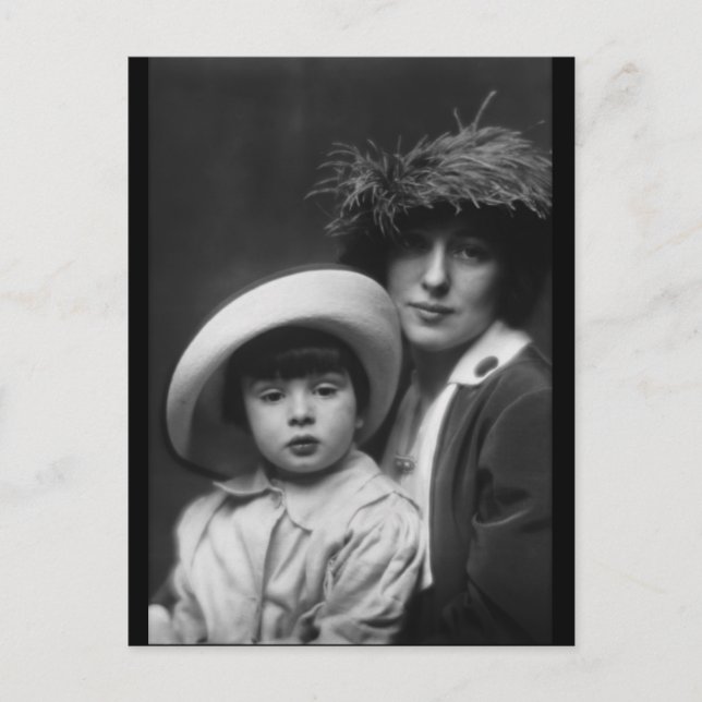 Thaw, Evelyn Nesbitt und Son von Arnold Genthe,191 Postkarte (Vorderseite)