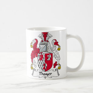 Thayer-Familienwappen Tasse