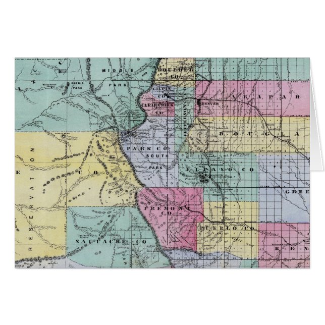 Thayers Karte von Colorado (Vorderseite (Horizontal))