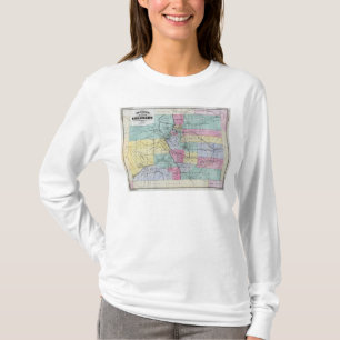 Thayers Karte von Colorado T-Shirt