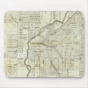 Thayers Karte von Denver Colorado Mousepad