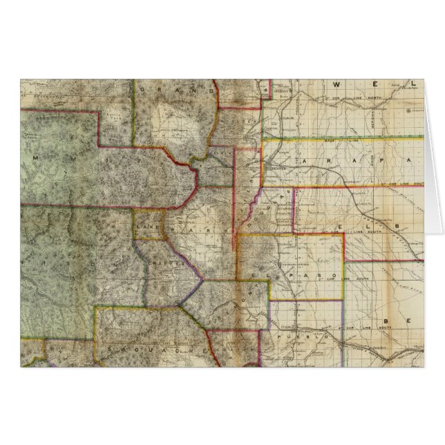 Thayer's neue Karte des Staat von Colorado (Vorderseite (Horizontal))