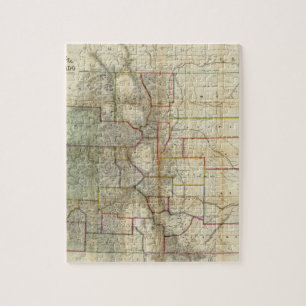 Thayer's neue Karte des Staat von Colorado Puzzle