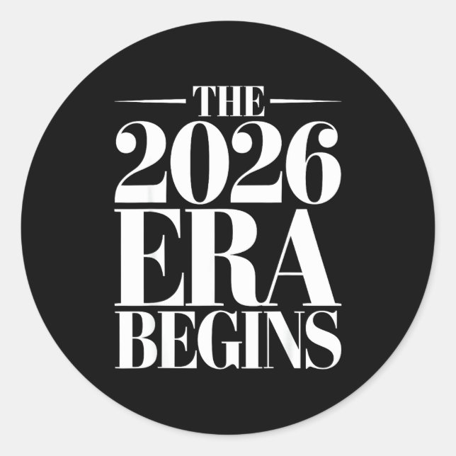 The 2026 Era Begins Future Mindset Forward Revolut Runder Aufkleber (Vorderseite)