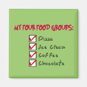 The 4 Food Groups Magnet