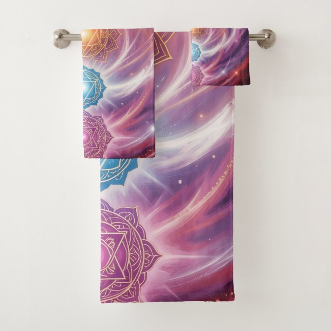 The 7 Chakras´10 Badhandtuch Set (Insitu)