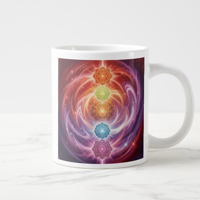 The 7 Chakras´10 Jumbo-Tasse (Rechts)