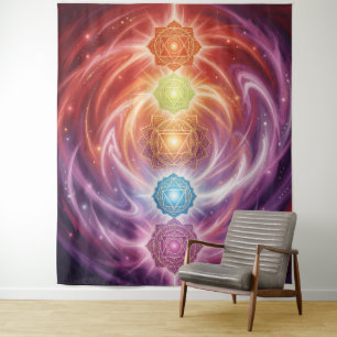 The 7 Chakras´10 Wandteppich