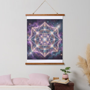 The 7 Chakras´11 Wandteppich Mit Holzrahmen