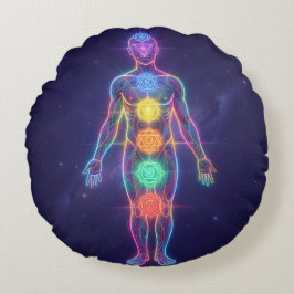 The 7 Chakras´2 Rundes Kissen