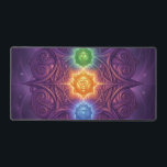 The 7 Chakras´5 Schreibtischunterlage<br><div class="desc">The 7 chakras are energy centers aligned along the spine that influence different areas of life — from safety and creativity to confidence, love, communication, intuition, and spirituality. When balanced, they support harmony, inner strength, and overall well-being.</div>