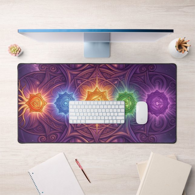 The 7 Chakras´5 Schreibtischunterlage (Büro 1)