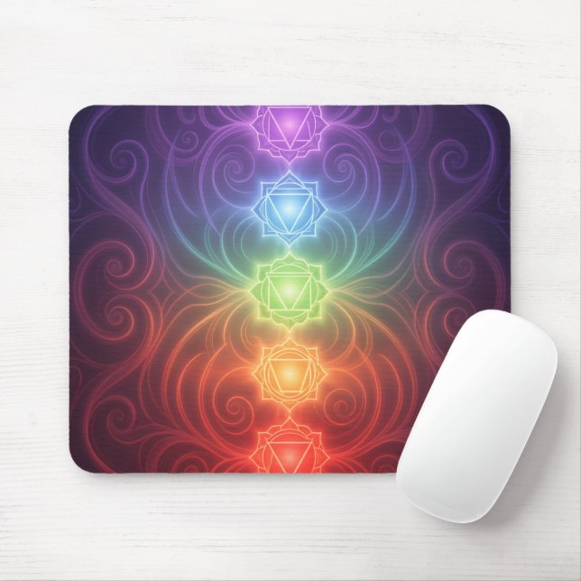 The 7 Chakras´9 Mousepad (Mit Mouse)