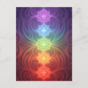 The 7 Chakras´9 Postkarte
