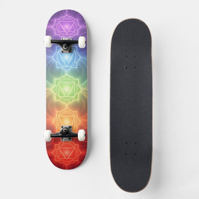 The 7 Chakras´9 Skateboard (Vorderseite)