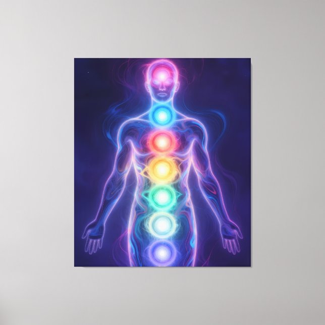  The 7 Chakras Leinwanddruck (Vorderseite)