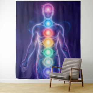  The 7 Chakras Wandteppich
