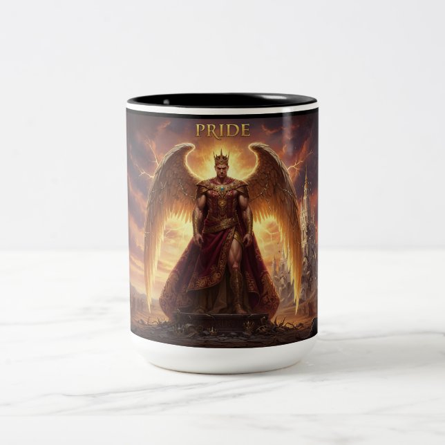 The 7 Satanic Virtues: Pride Mug Zweifarbige Tasse (Mittel)