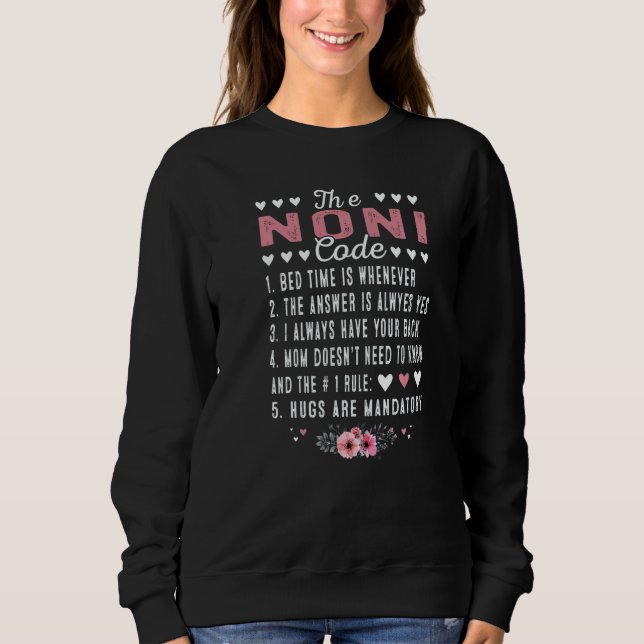 The A Noni Code Grandma Mothers Day Sweatshirt (Vorderseite)