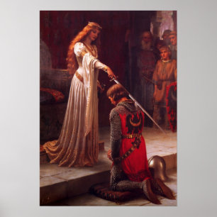 "The Accolade" von Edmund Leighton Poster