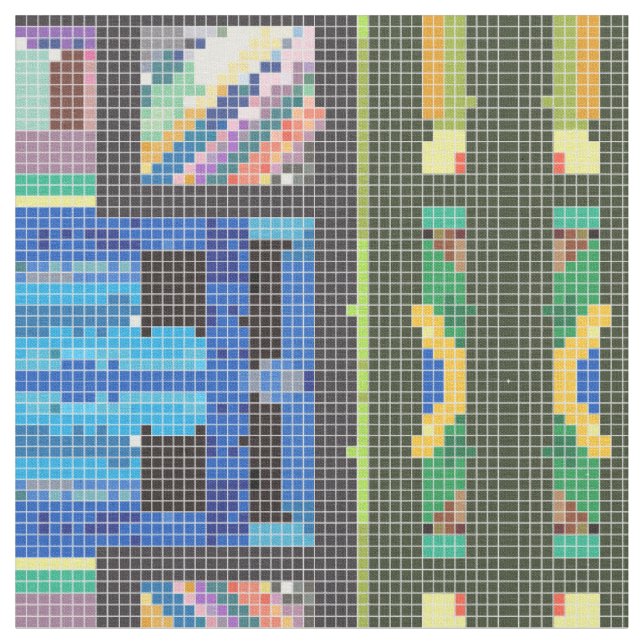 The Acrylic Geometric Corner Stoff (Nahaufnahme)