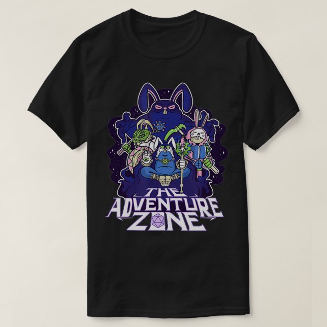 The Adventure Zone Boardgame Fantasy RPG Safari  T-Shirt (Design vorne)