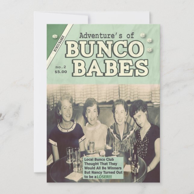 The Adventures of Bunco Babes Edition #2 Einladung (Vorderseite)