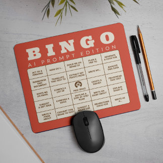 The AI Bingo - Prompt edition - Machen Sie sich se Mousepad