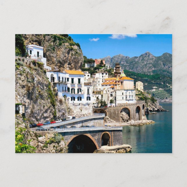 The Amalfi coadt of southern Italy Postkarte (Vorderseite)