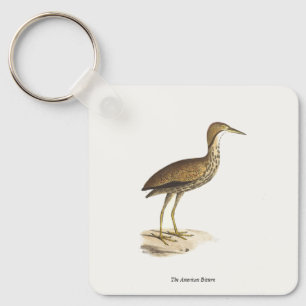 The American Bittern (Botaurus lentiginosus) Bird Schlüsselanhänger