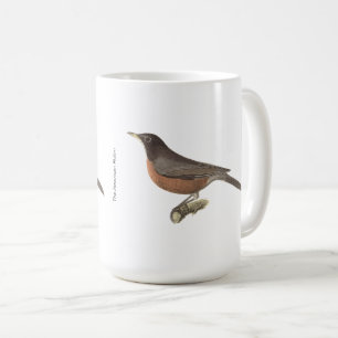 The American Robin (Turdus migratorius) NY Birds Kaffeetasse