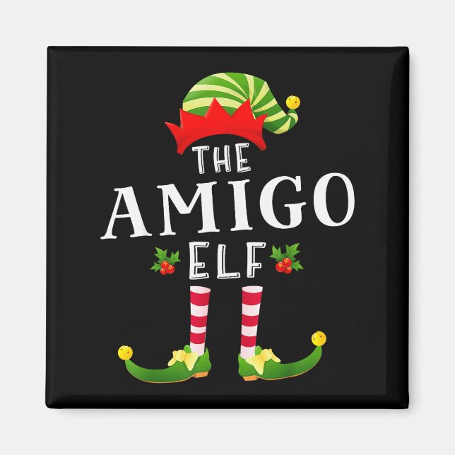 The Amigo Elf Christmas Matching Pajama  Magnet (Vorne)