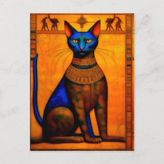The Ancient Egyptian Cat Bastet Postkarte
