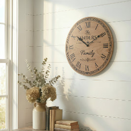 The ANDERS Family Wall Clock  Große Wanduhr