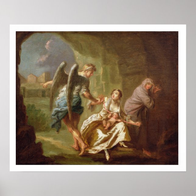 The Angel of Mercy, c.1746 (Öl/Canvas) Poster (Vorne)