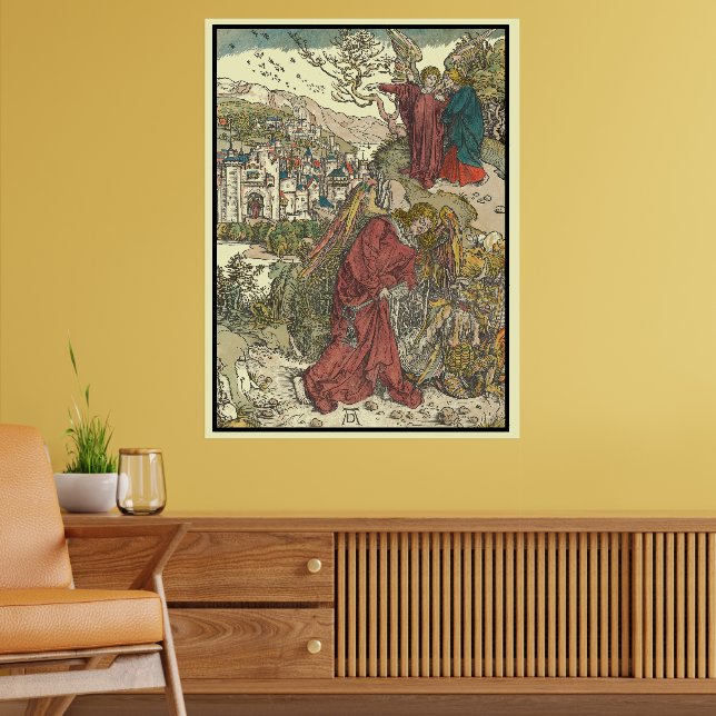 The Angel With The Key by Albrecht Dürer Poster (Wohnzimmer 2)