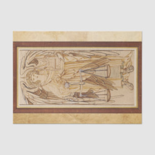 The Angels of the Hierarchy Thrones by Burne Jones Seidenpapier