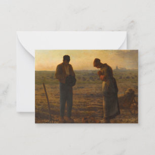 The Angelus, 1857-1859 von Jean-Francois Millet Mitteilungskarte