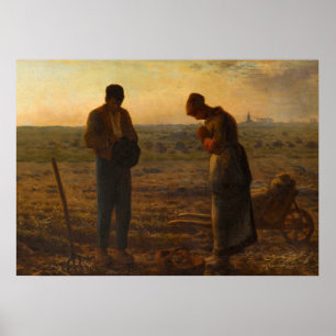 The Angelus, 1857-1859 von Jean-Francois Millet Poster