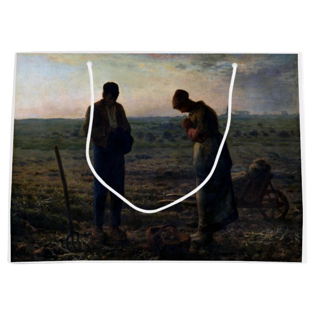 The Angelus, Jean-Francois Millet, 1857-1859 Große Geschenktüte (Vorderseite)