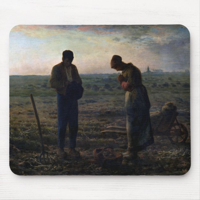 The Angelus, Jean-Francois Millet, 1857-1859 Mousepad (Vorne)