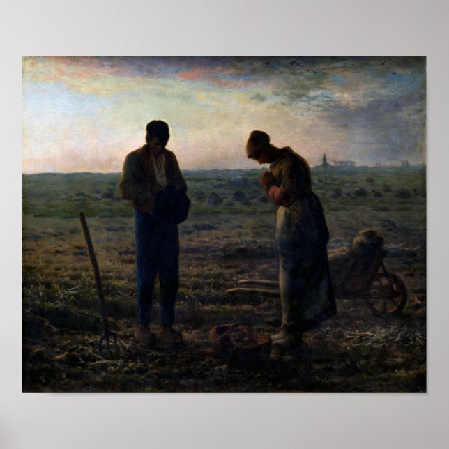 The Angelus, Jean-Francois Millet, 1857-1859 Poster (Vorne)