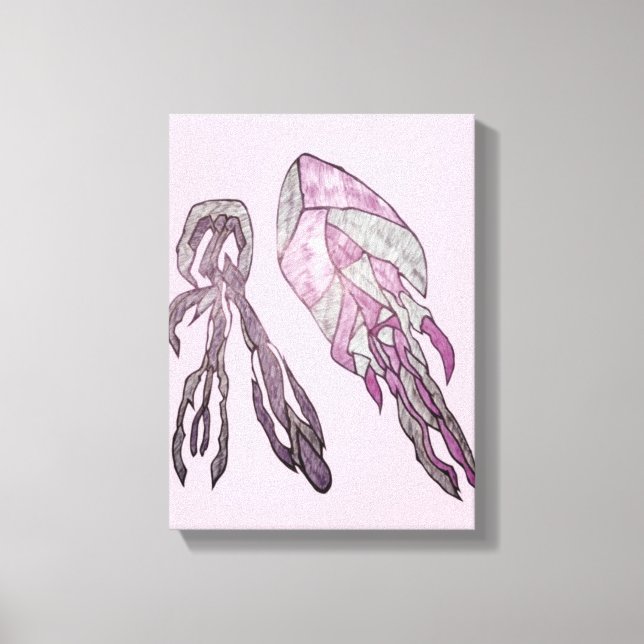 The Angled Veil  Abstract Texture Art Leinwanddruck (Vorderseite)